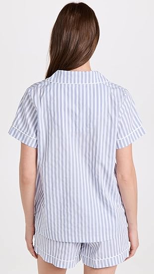 Bed Head PJs Women’s Organic Cotton Sateen Short Sleeve Shorty Pajama Set