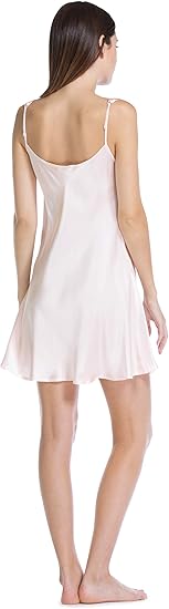 Fishers Finery Women’s 100% Pure Mulberry Silk Chemise Nightgown – Luxury Sleepwear
